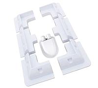 OBLLAR Lot de 7 supports de montage pour panneau solaire en ABS-Sans perçage-Largement utilisés sur les toits de camping-car,caravanes,véhicules,camping-cars,abris de jardin,garages,bateaux (blanc)