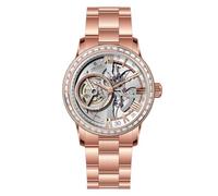 OBLVLO VMQ-S-D Montre automatique pour homme avec lunette en diamant et loupe, saphir synthétique, étanche, mécanique, VMQ-D-S-PWPS, Montre mécanique