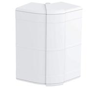 OBO ANGLE EXTERIEUR VARIABLE POUR GOULOTTE RAPID 45-2 GK 130x53 PVC BLANC