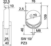 OBO Bettermann 1186269 Bride de fixation de blindage 1 pc(s)