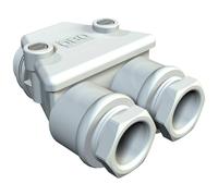 OBO Bettermann 2024063 Vissage double plastique, Polystyrène gris clair 1 pc(s)