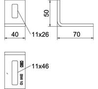 OBO Bettermann 6019480 Equerre de fixation 10 pc(s)