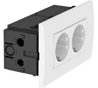 OBO Bettermann 6119407 Insert pour appareil électrique prise (l x H x P) 140 x 84 x 60 mm 1 pc(s) blanc