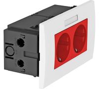 OBO Bettermann 6119429 Insert pour appareil électrique prise (l x H x P) 140 x 84 x 60 mm 1 pc(s) rouge