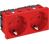 OBO Bettermann 6120028 Insert pour appareil électrique prise (l x H x P) 90 x 45 x 42 mm 1 pc(s) rouge