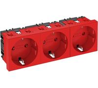 OBO Bettermann 6120048 Insert pour appareil électrique prise (l x H x P) 135 x 45 x 42 mm 1 pc(s) rouge