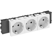 OBO Bettermann 6120382 Insert pour appareil électrique prise (l x H x P) 176 x 45 x 42 mm 1 pc(s) blanc