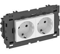 OBO Bettermann 6120432 Insert pour appareil électrique prise (l x H x P) 131 x 76 x 42 mm 1 pc(s) blanc