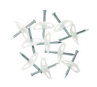 Obo Bettermann Flexi-Fix Transparent 3,5 x 50 mm, Lot de 100 1996 50, PP, Ongles, Disque, Lot de 100