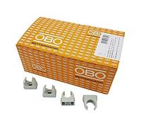 OBO Bettermann Colliers de serrage M20 rapides extensibles Lot de 100 Gris clair 20 mm