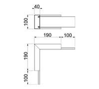 OBO Bettermann OBO Bettermann Angle intérieur PLM IC 0410 RW Tissu de protection incendie Quantité:1