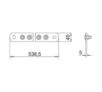 OBO Bettermann OBO Bettermann Barre de mise à la terre 14 connexions 14xM10 1802 CU Quantité:1