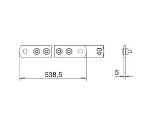 OBO Bettermann OBO Bettermann Barre de mise à la terre 14 connexions 14xM10 1802 CU Quantité:1