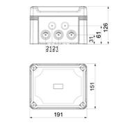 Caja de derivació Terminal derivaci l匤ea ppal