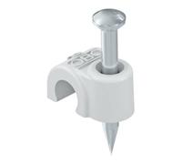 OBO Bettermann OBO Bettermann Clip isolant pour clous Vertr 9,0 mm 2009 35 LGR Quantité:100