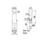 OBO Bettermann OBO Bettermann Collier à étrier 8-12 mm BS-H3-M-12 FT Quantité:1