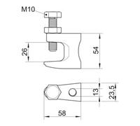 OBO Bettermann OBO Bettermann Collier de fixation FL 3 TG avec trou de fixation Quantité:1