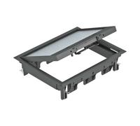 OBO Bettermann OBO Bettermann Insert d'appareil Vertr gsw GES6-2U10T 9011 Quantité:1