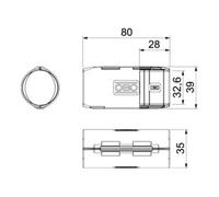 OBO Bettermann OBO Bettermann Manchon de raccordement Quick-Pipe 3000 MMS M32 LGR Quantité:1