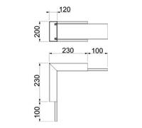 OBO Bettermann OBO Bettermann Tissu coupe-feu d’angle intérieur PLM IC 1220 RW Quantité:1