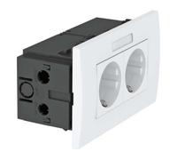 OBO Bettermann OBO Bettermann Unité de prises 2x 84×140×59 rws SDE-RW D0RW2B Quantité:1