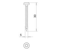 OBO Bettermann OBO Bettermann Vis Golden-Sprint 4758T 5,0x30 Quantité:200