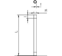 Obo -bettermann système de connexion. - Tube métallique fileté SM20W ft 3000 mm acier