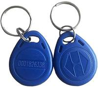 OBO HADNS Proximité EM4100 EM4102 125 KHz RFID EM-id carte RFID Porte-clés KeyFob Lecture Uniquement Couleur Lot de 10, Bleu