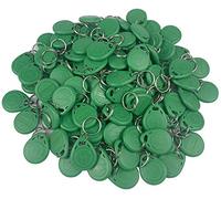 OBO HANDS 125khz Mots Clés EM4100 Carte Étiquette de Clé de Jeton RFID Contrôle d'accès Porte-clés d'identification de Carte à Puce Paquet de 100 pcs(Vert)