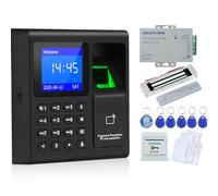 OBO HANDS électrique Kit Complet de Serrure de Porte Clavier de Contrôle d'accès RFID + Fermeture Magnétique + Power + Bouton + Sonnette + 5 Cartes + 5 Keyfobs (K2000 (180kg))