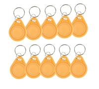 OBO HANDS (Lot de 100) Étanche ABS 13,56 MHz MF Classic 1K Iso14443 a NFC RFID Jeton, RFID KeyFob, Étiquette RFID, Jaune