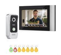 OBO Hands Visiophone Filaire 2 Fils, Interphone Vidéo avec Écran 7"