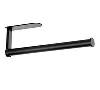 OBODING Porte-Rouleau de Papier essuie-Tout Autocollant ou percé pour Cuisine et Salle de Bain Noir