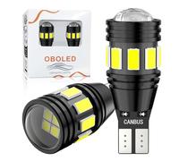 OBOLED W16W T15 LED Ampoule CANBUS Sans Erreurs 921 912 906 12V 24V pour Voiture LED Feux de Recul Feux de Jour Stationnement Sauvegarde Inversée Lumière Blanc 6500K 2PCS