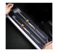 OBONG 4 Pièces Fibre Carbone Auto Plinthes Compatible avec pour Fiat Abarth 595 Abarth 500 Abarth 124 Spider Voiture Protecteur De Seuil Styling Décoration Accessoires