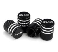 OBONG 4 Pièces Voiture Capuchon De Valve Valve Pneu Compatible avec pour Mazda RX-8 Bouchon De Valve Pneu Lmperméable,A
