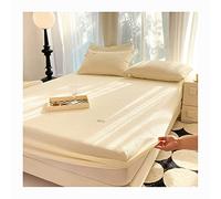 OBONG Drap Housse 100% Coton Hypoallergénique Parure De Lit Qualité Supérieur Hauteur De Matelas Jusqu'à 25cm Cache Sommier (Color : H, Size : King)