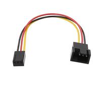 Obotsnoi 15cm Petit 3 Pin À 4pin Adaptateur De Ventilateur Câble 2510-3pin À 2540-4pin 3 + 1 Améliorer Le Connecteur L'ordinateur D'efficacité Refroidissement Taille Populaire
