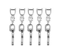 Obotsnoi 5pcs / Décors De Collier Extension Chaînes Fermoirs avec pour Fermetures Straises D'extension Connecteurs Connecteurs Pliant Le
