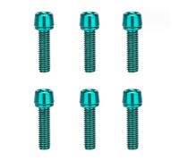 Obotsnoi 6 PCS BICYCES D'ACIODE ACILEUX VIS DE Tige BOBLES TEAUX CONCUNÉES VISS avec LAFERS BOBLES COUVERSE Top COVRE BICYLES pour Road BOKE FACILITÉ