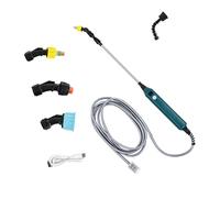 Obotsnoi Abreuvoir d'extérieur sans fil avec tige télescopique en métal, 2 heures d'action, parfait pour une utilisation en extérieur, distributeur d'eau électrique triple mode