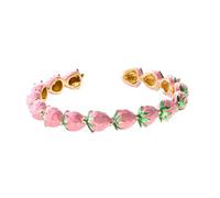 Obotsnoi Adorable accessoire de poignet tendance en forme de fraise pour son anniversaire, anniversaire de mariage, fête sur le thème des fruits fantaisie, taille unique, Comme décrit