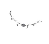 Obotsnoi Artistic Heavy Duty Unisexe Montre Pendentif Collier Alliage Construction Clavicule Chaîne Vintage Charm Neckwear Bijoux Alliage Pendentif Mécanique pour Edgy, violet, taille unique