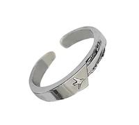 Obotsnoi Bagues tendance sophistiquées pour couple - Multifonctionnel - Ouverture de bijoux pour les personnes à la mode - Toutes les tenues - Bijoux d'avion, taille unique, Comme décrit, Comme décrit