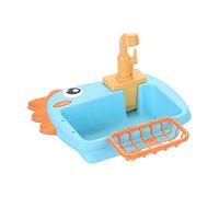 Obotsnoi Baignoire à oiseaux à circulation automatique avec matériaux ABS sûrs et jouet à mâcher pour grands perroquets soulagement du stress grand bain d'oiseaux avec jouet à mâcher