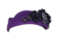Obotsnoi Béret unisexe réglable avec détails brodés - Accessoire de mode vintage britannique