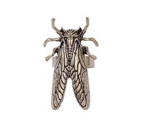 Obotsnoi Bijoux tendance inspirés de la nature en forme de cigale - Ajustement confortable - Bague réglable en alliage robuste - Unisexe - Idée cadeau unique, Gold, Comme décrit, Comme décrit.