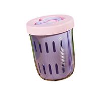 Obotsnoi Bol à salade anti-fuite à deux niveaux pour yaourts, flocons d'avoine, petit déjeuner, préparation des repas, conteneur de stockage des aliments, récipient à fruits portable avec couvercle