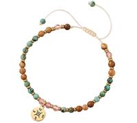 Obotsnoi Bracelet en alliage et pierre naturelle inspirés du guide avec corde tressée pour plus de confort et d'exploration spirituelle, One Size, Comme décrit