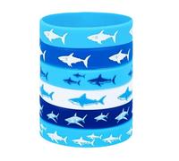 Obotsnoi Bracelet en silicone extensible avec thème marin bleu - Matériaux doux et confortables pour la natation et les activités de plein air
